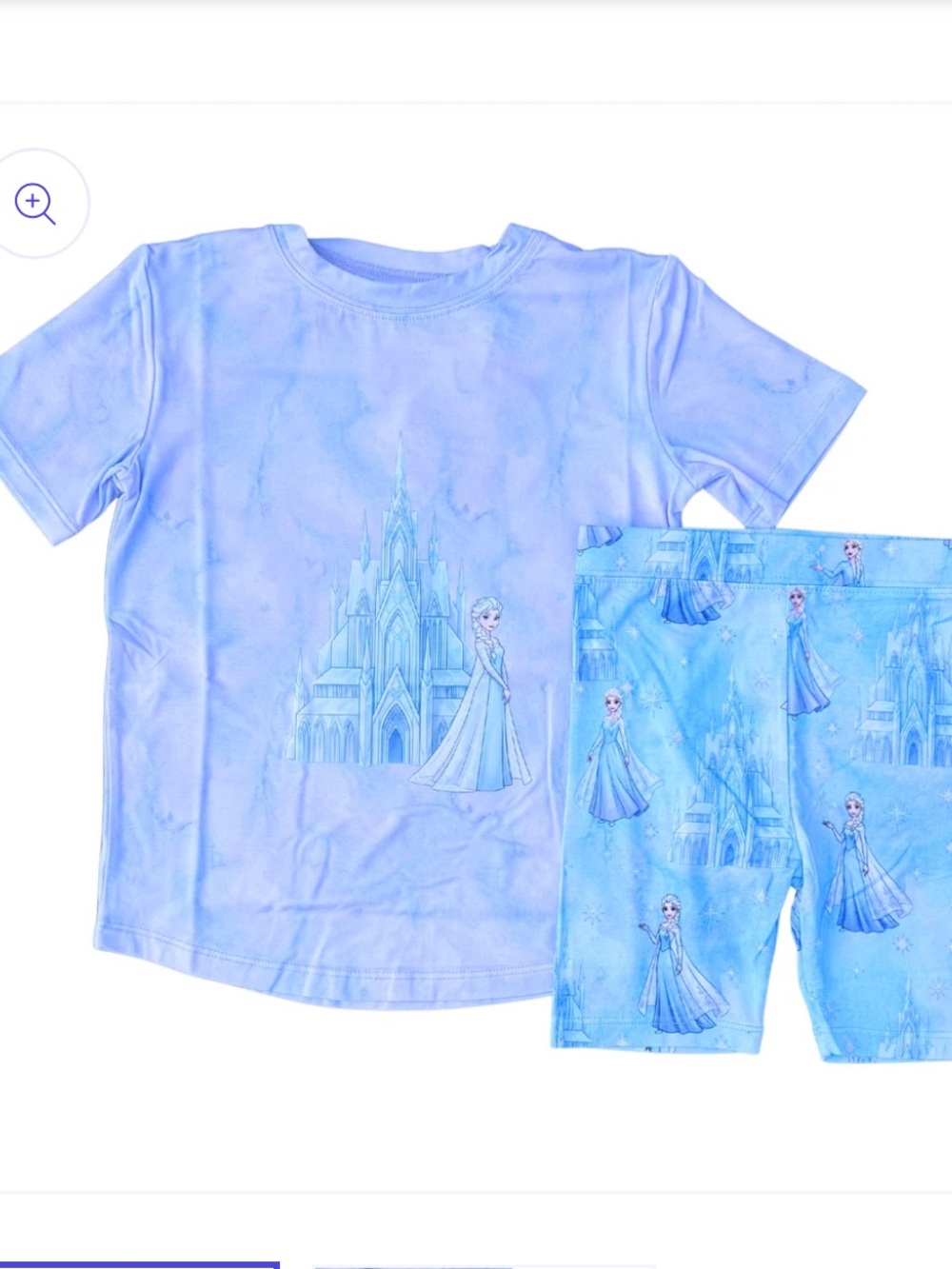Junebug Bamboo Frozen Ghost Castle T-shirt and Bike Shorts